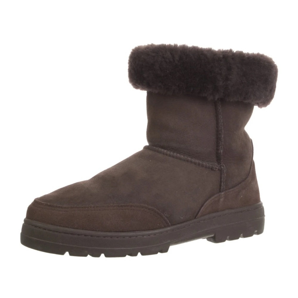 UGG Australia Women's Luxury Bondi Short Chocolate Suede winter boots